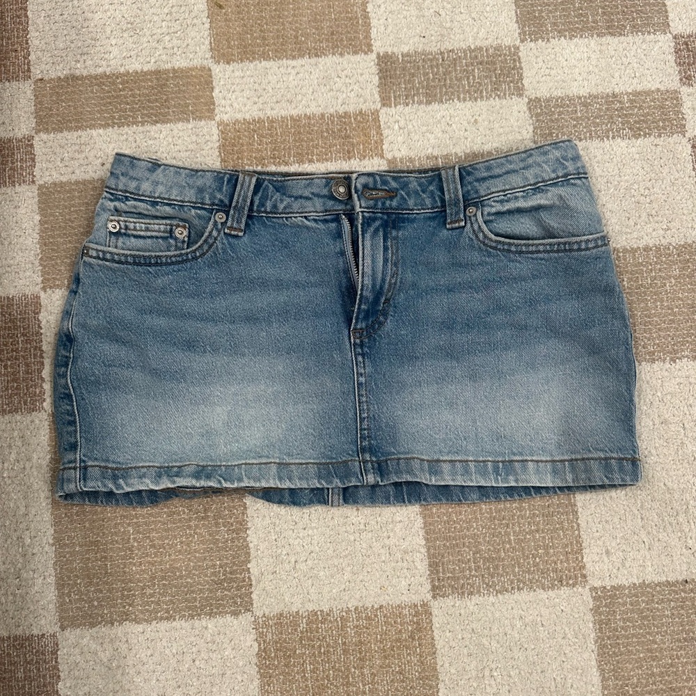 Cotton On Light Blue Denim Skirt